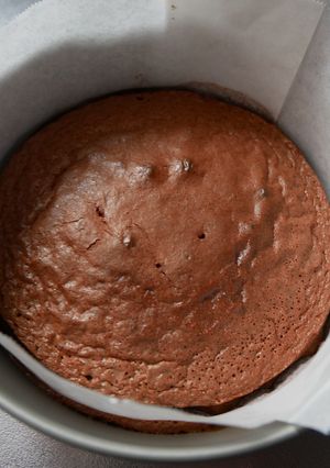 不器用ケーキ台（チョコ）基本-レシピのメイン写真