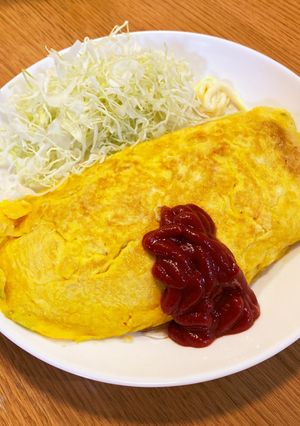 謎の「オムレツライス定食」-レシピのメイン写真