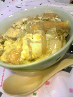 ●厚揚げと白菜の卵とじ丼●-レシピのメイン写真