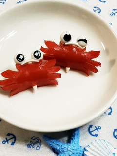 かわいいカニさんウインナー♪キャラ弁にも-レシピのメイン写真