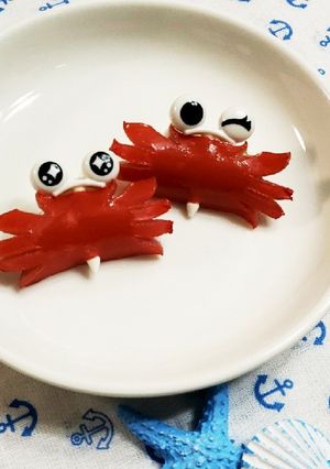 かわいいカニさんウインナー♪キャラ弁にも-レシピのメイン写真