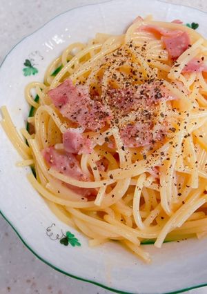 レンジで即席カルボナーラ！-レシピのメイン写真