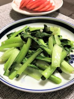 栄養満点♪「小松菜のにんにく炒め」-レシピのメイン写真