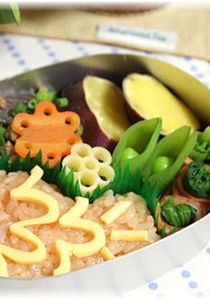 たい焼き？お魚の弁当：キャラ弁-レシピのメイン写真