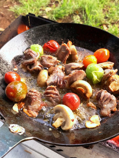 キャンプ飯　砂肝のアヒージョ-レシピのメイン写真