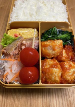 中1女子弁当アスメシ12☆ミートボール-レシピのメイン写真