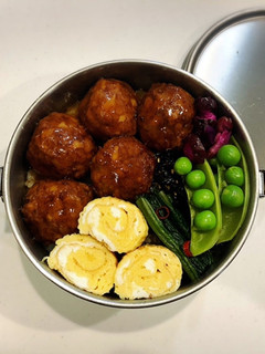 のっけ弁当2022.05.26肉だんご-レシピのメイン写真