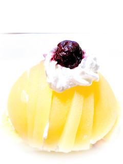 3分で桃のケーキ-レシピのメイン写真