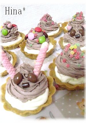 ★チョコホイップ★レアチーズミニタルト★-レシピのメイン写真