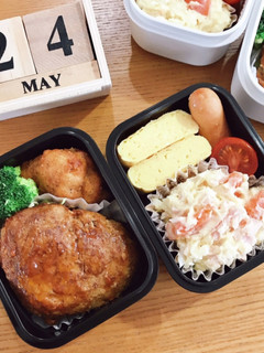 ハンバーグ弁当 22/5.24-レシピのメイン写真