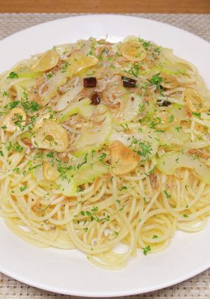 ちりめんじゃことセロリのパスタ-レシピのメイン写真