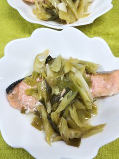 鮭のネギ蒸し-レシピのメイン写真