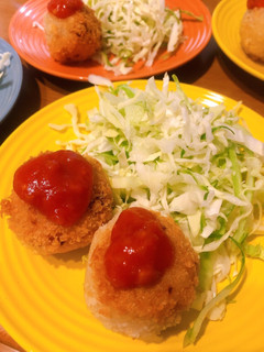 鶏そぼろの残りでライスコロッケ-レシピのメイン写真