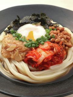 にんにくなめ茸のスタミナ冷やしうどん-レシピのメイン写真
