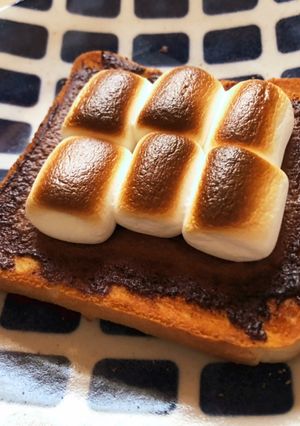 ヌテラとマシュマロのトースト-レシピのメイン写真