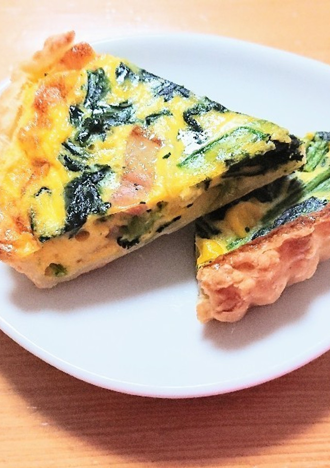 簡単！カフェ風ほうれん草と卵のキッシュ-レシピのメイン写真