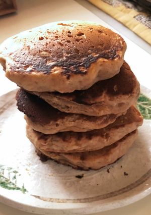 バナナとミロのホットケーキ-レシピのメイン写真