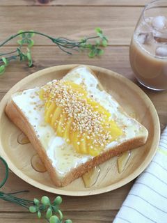 ももとヨーグルトのハニートースト-レシピのメイン写真