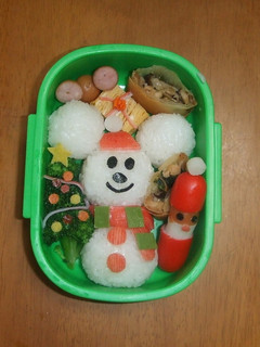 キャラ弁 スノーミッキーのクリスマス -レシピのメイン写真
