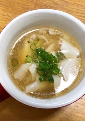 餃子の皮の中華スープ-レシピのメイン写真