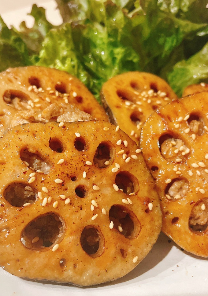 シャキッとふわふわ☆れんこんの挟み焼き-レシピのメイン写真
