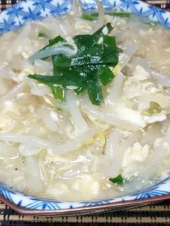 もやしとニラの中華風スープ風-レシピのメイン写真