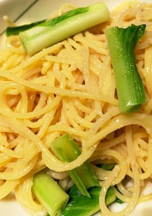 山菜☆うるい_明太子パスタ-レシピのメイン写真