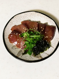 魚の漬け汁(刺身用ブリを使用)-レシピのメイン写真