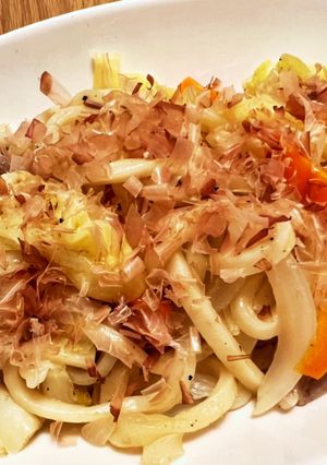 野菜たっぷり！白だしの焼きうどん-レシピのメイン写真