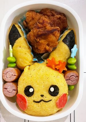 ポケモン ピカチュウ お弁当 キャラ弁-レシピのメイン写真