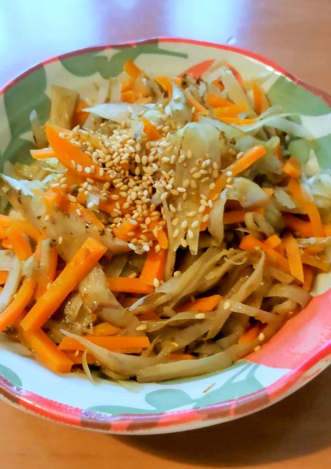 牛蒡と人参の あっさり おかか煮-レシピのメイン写真