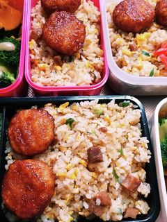高校生息子、旦那、娘弁当(5/27)-レシピのメイン写真