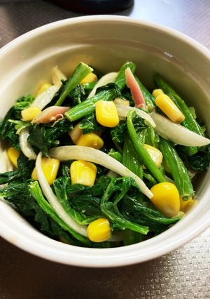 サラダ#ほうれん草マヨ醤油和え-レシピのメイン写真