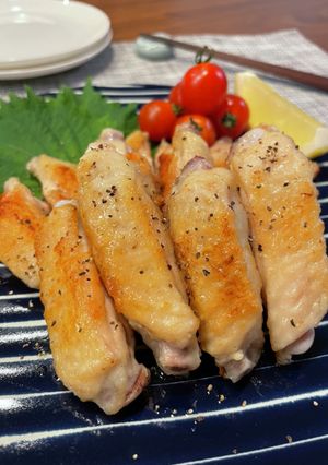 手羽中のあごだし(和風だし)焼き-レシピのメイン写真