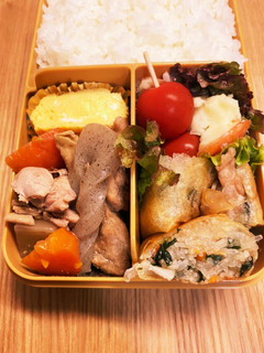 中1女子弁当アスメシ13☆春巻き・煮物-レシピのメイン写真