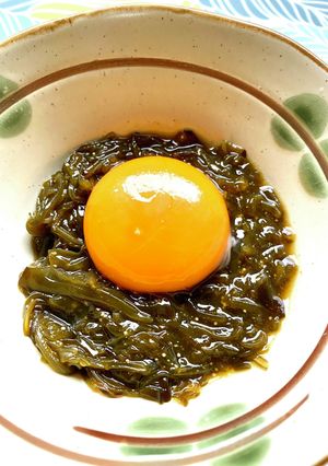めかぶ卵黄-レシピのメイン写真