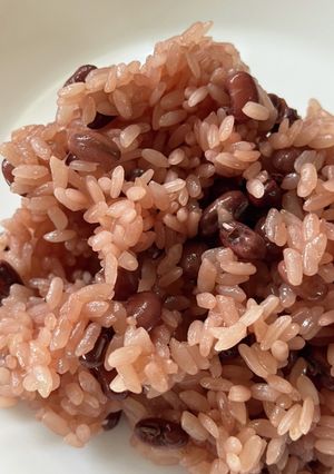 赤飯♪我が家はささげ豆-レシピのメイン写真