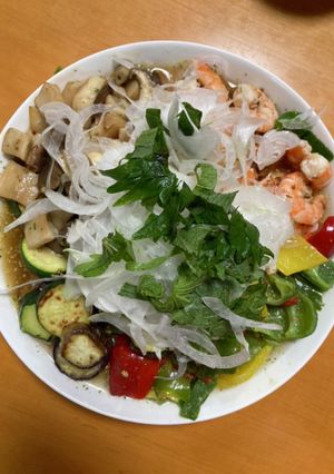 えびと夏野菜のハニーマスタードマリネ-レシピのメイン写真