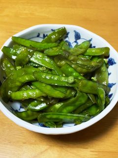 絹サヤだけの炒め物-レシピのメイン写真