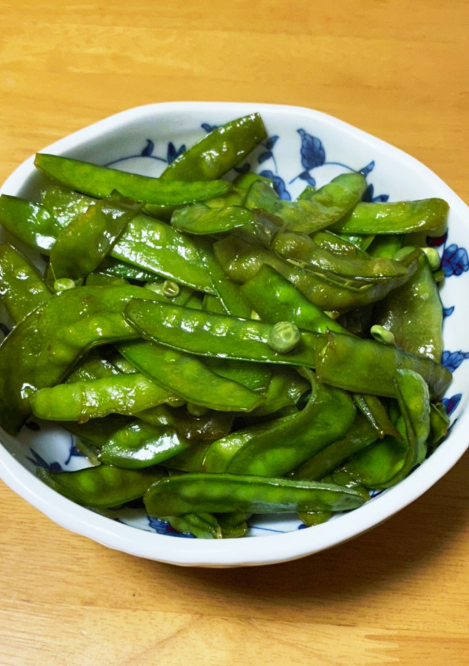 絹サヤだけの炒め物-レシピのメイン写真
