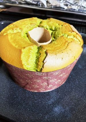 抹茶シフォンケーキ　　プレゼントにも-レシピのメイン写真