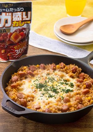メガ盛りカレー使用！焼きカレーピラフ-レシピのメイン写真