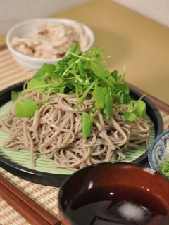 薬味たっぷりのクレソン蕎麦-レシピのメイン写真