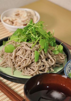 薬味たっぷりのクレソン蕎麦-レシピのメイン写真