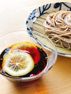 【卯月製麺】山椒レモンつけ蕎麦-レシピのメイン写真