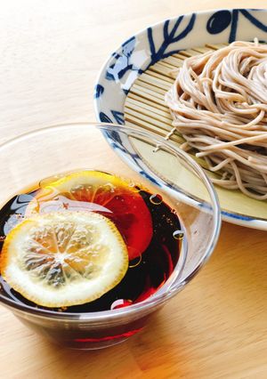 【卯月製麺】山椒レモンつけ蕎麦-レシピのメイン写真