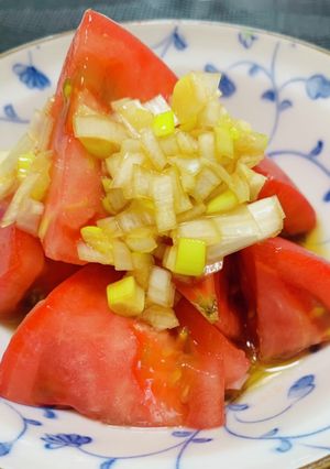 ネギたっぷり！トマトの中華和え-レシピのメイン写真