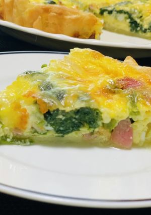 ベーコンとほうれん草の簡単キッシュ-レシピのメイン写真