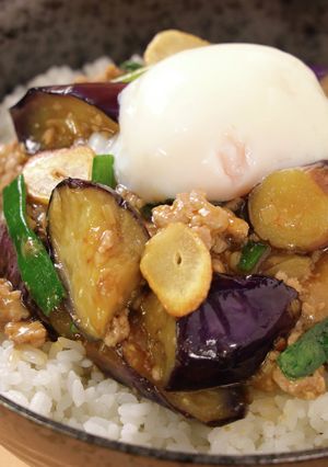 スタミナ麻婆なす丼-レシピのメイン写真