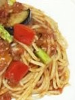 彩り野菜のミートスパゲッティ-レシピのメイン写真